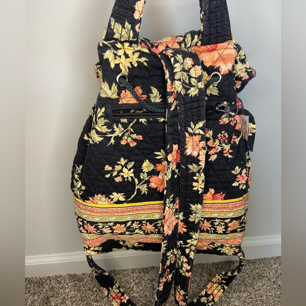 Floral drawstring backpack - Picture 3 of 4